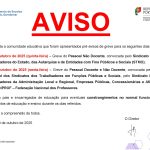 Aviso Greve 23 e 24 de outubro